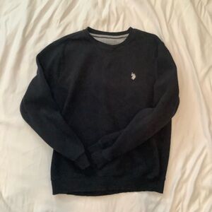 U.S. Polo Assn. Men's Black Crewneck Sweater